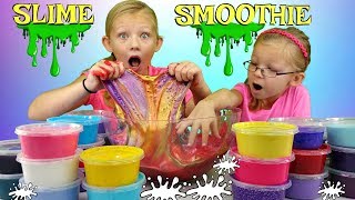 Mixing ALL MY SLIMES Giant DIY Slime Smoothie [upl. by Braswell877]