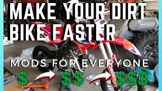 Top 10 Best Dirt Bike Mods To Go Faster [upl. by Bussy]