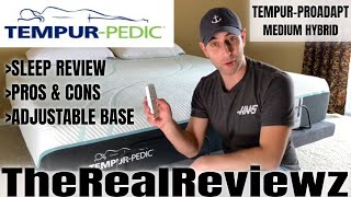 TEMPURPEDIC PROADAPT  MEDIUM HYBRID  SLEEP REVIEW [upl. by Aiyt]