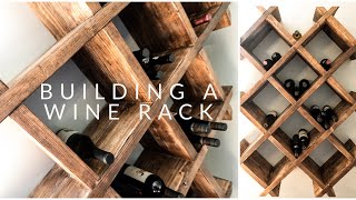 HOW TO BUILD A WINE RACK  Step by Step Process [upl. by Anayeek]