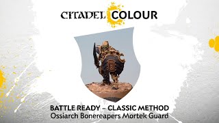 How to Paint Ossiarch Bonereapers Mortek Guard – Classic Method [upl. by Ttihw343]