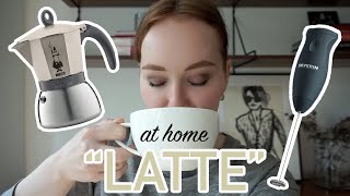 HOW TO MAKE A quotLATTEquot AT HOME moka pot  frother [upl. by Romeyn]