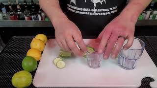 How To Cut Lemons and Limes For Bartending [upl. by Nwhas]