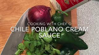 how to make chile poblano cream sauce [upl. by Eissirk]