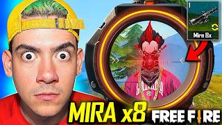 USE LA MIRA x8 POR PRIMERA VEZ EN FREE FIRE   TheDonato [upl. by Pillihp777]