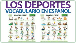 Los deportes en español  Names of Sports in Spanish  Aprender español  Vocabulario en español [upl. by Levania]