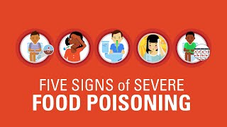 Five Signs of Severe Food Poisoning [upl. by Sapers]