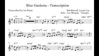 Lee Morgan  Blue Gardenia Transcription [upl. by Etteloiv]