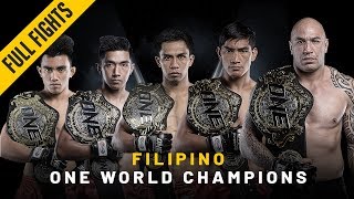 ONE Full Fights  2018s Filipino World Champions [upl. by Bachman]