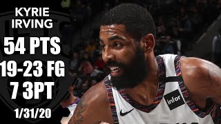 Kyrie Irving goes off for 54 points starts 10of10 in Bulls vs Nets  201920 NBA Highlights [upl. by Eanrahs]