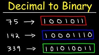 How To Convert Decimal to Binary [upl. by Nnyltak246]