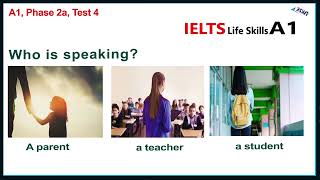 IELTS Life Skills A1 Listening Test 4 [upl. by Ociral]