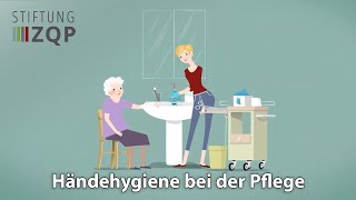 Händehygiene in der Pflege  ZQPErklärfilm [upl. by Woodhead686]