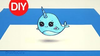 How To DIY 3D Optical Illusion Fun  Narwhal [upl. by Lirrehs224]