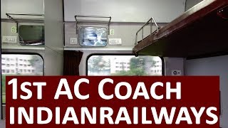 First AC 1AC Seats Layout of Train Coach Coach InteriorsIndian Railway Facilities [upl. by Rabjohn]