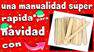 una manualidad fácil para niños de navidad  GABRIELAMC [upl. by Najtsirk]