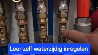 Waterzijdig inregelen van een Wth vloerverwarmingsverdeler👍🏻 [upl. by Nats]