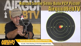 Hatsan Sortie 25 SemiAuto PCP Pistol Great Hunting PCP Pistol  Product Spotlight by AirgunWebTV [upl. by Ecinahs478]