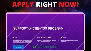 How To Get A Support a Creator Code in Fortnite Full Guide SupportACreator 20 [upl. by Kass175]