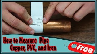 How to Measure Pipe Diameter Size Free Tool Download [upl. by Zehcnas]