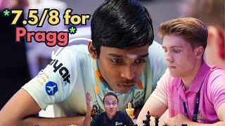 Praggnanandhaa never gives up  Moves 758 at the Global Chess League 2023 [upl. by Merfe]