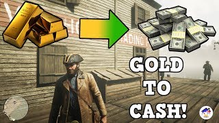 HOW TO SELL GOLD BARS IN RED DEAD REDEMPTION 2 AND ALL FENCE LOCATIONS [upl. by Grania912]