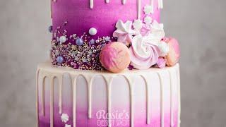 Easy and Vibrant Purple Ombre Cake Tutorial [upl. by Rubenstein158]