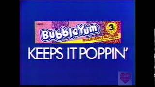 Bubble Yum Bubble Gum  Television Commercial  1990 [upl. by Ellesirg69]