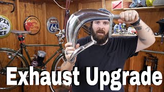 Motorized Bicycle Exhaust Upgrade [upl. by Sheryle]