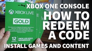 How to Redeem Codes on Xbox One – Redeem Xbox Gift Card and Activate Xbox Live Gold Subscription [upl. by Alin]