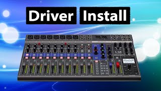 Zoom Livetrak L12 Driver Install Tutorial [upl. by Wan575]