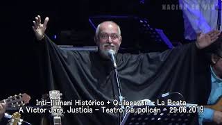 IntiIllimani Histórico  Quilapayun  La Beata Teatro Caupolicán  29062019 [upl. by Macy]