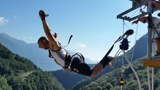 Verzasca Bungee Jump 007 Goldeneye [upl. by Nylehtak]