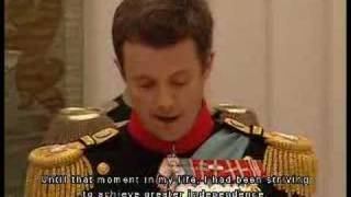 Frederik of Denmarks Wedding Speech [upl. by Nellir]