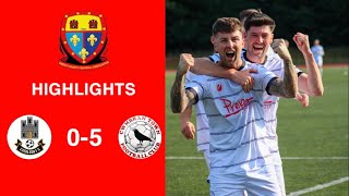 Caerleon 05 Cwmbrân Town  Gwent FA Senior cup  Quarter final highlights [upl. by Ialocin566]