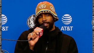 Kyrie Irving Talks WIN over Kings Postgame Interview [upl. by Bridie]