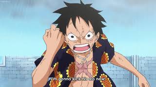 One Piece Luffy uses Red Hawk VS Doflamingo HD [upl. by Rhetta393]