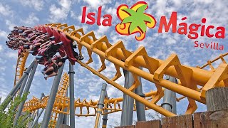 🎢 ISLA MÁGICA Sevilla 2023 4K  Parque temático Andalucía ✅ ¡Todas las Atracciones en 1 día [upl. by Nednerb]