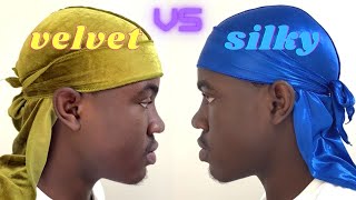 Velvet vs Silky Durag  Best Durag For 360 Waves [upl. by Eelessej470]