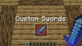 Custom Swords in Minecraft  Names Enchantments Lore Unbreakable [upl. by Lonergan986]