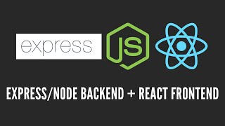 How to Create a ExpressNode  React Project  Node Backend  React Frontend [upl. by Enialb]