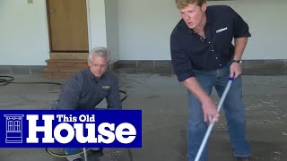 How to Epoxy Coat a Garage Floor  This Old House [upl. by Digirb]