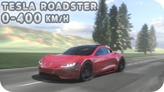 TESLA ROADSTER  0400kmh Acceleration  2021 [upl. by Cadell]