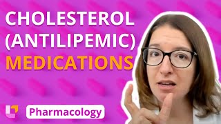 Cholesterol Antilipemic Medications  Pharmacology  Cardiovascular  LevelUpRN [upl. by Katushka229]