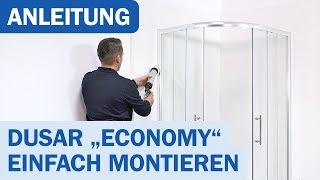 Dusar Economy Runddusche Komplettset [upl. by Aihsekyw]