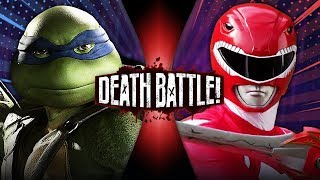 Leonardo VS Red Ranger Jason Ninja Turtles VS Power Rangers  DEATH BATTLE [upl. by Desireah]