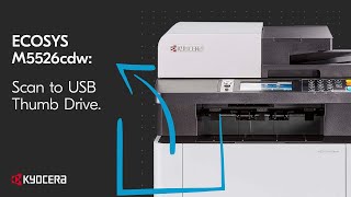 ECOSYS M5526cdw  Scan to USB Storage [upl. by Retsim238]