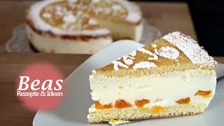 KÄSESAHNETORTE Rezept  Lecker backen mit Mandarinen [upl. by Blackman]