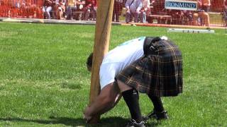 Daniel Mckim  World Champion  Caber Toss  The clock strikes 12 [upl. by Fabe29]