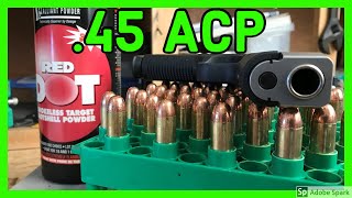 🔥 Reloading 45 ACP on a Single Stage Press  How to Reload [upl. by Julee]